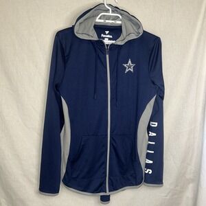 Dallas Cowboys Women's‎ Hoodie Fanatics Full Zip Medium Navy NFL